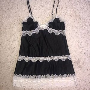 Silk and lace night gown